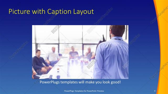 Picture with Caption presentation slide layout