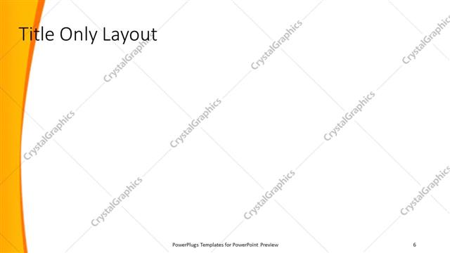 Title Only presentation slide layout