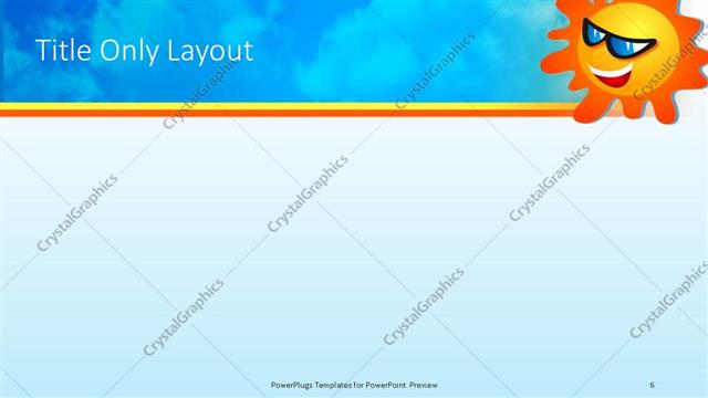 Title Only presentation slide layout