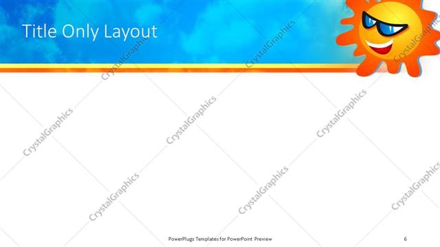 Title Only presentation slide layout