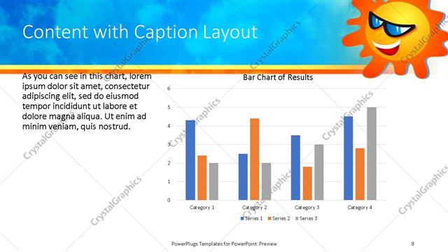 Content with Caption presentation slide layout