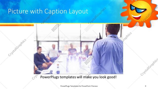 Picture with Caption presentation slide layout