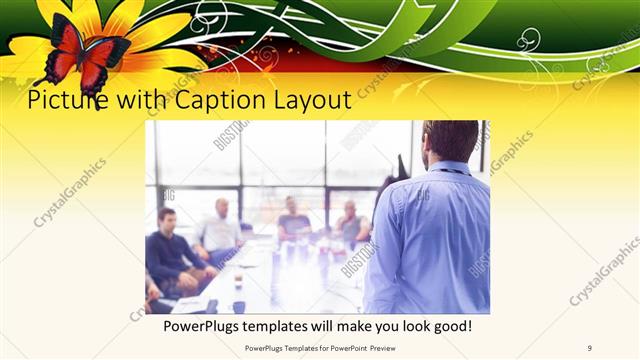 Picture with Caption presentation slide layout