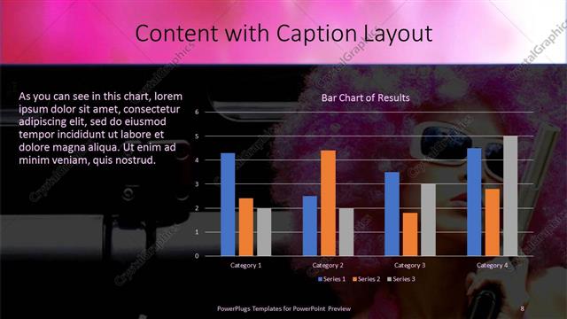 Content with Caption presentation slide layout