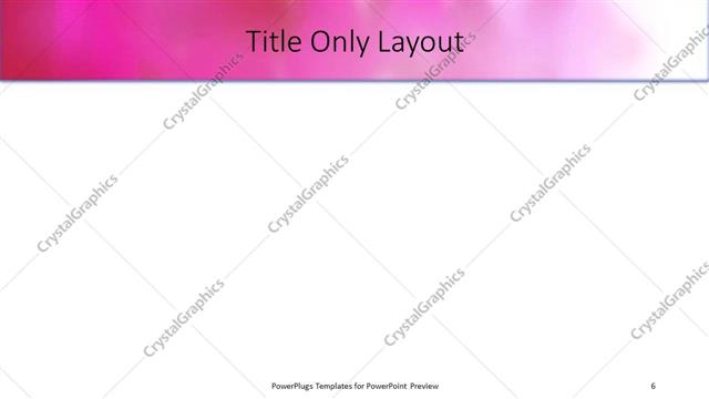 Title Only presentation slide layout