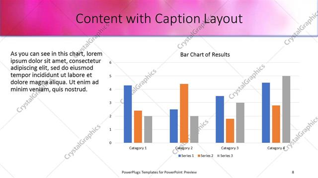 Content with Caption presentation slide layout