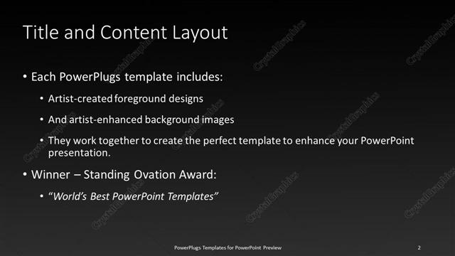 Title and Content presentation slide layout