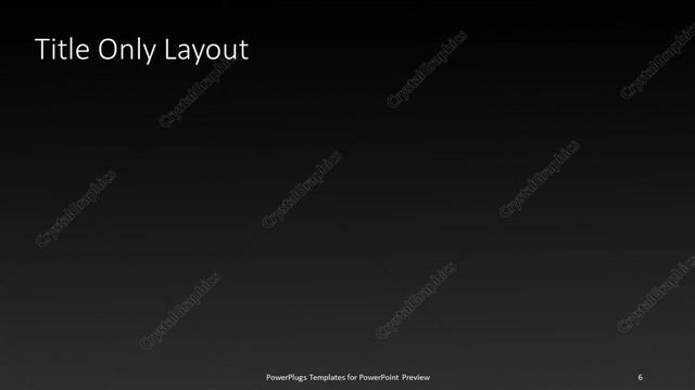 Title Only presentation slide layout