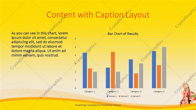 Content with Caption presentation slide layout