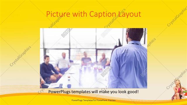 Picture with Caption presentation slide layout