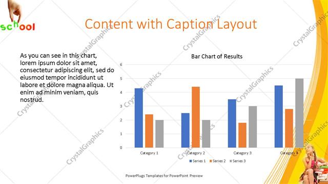 Content with Caption presentation slide layout