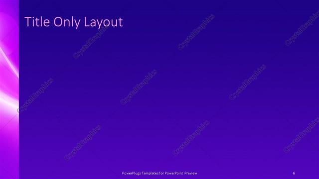 Title Only presentation slide layout