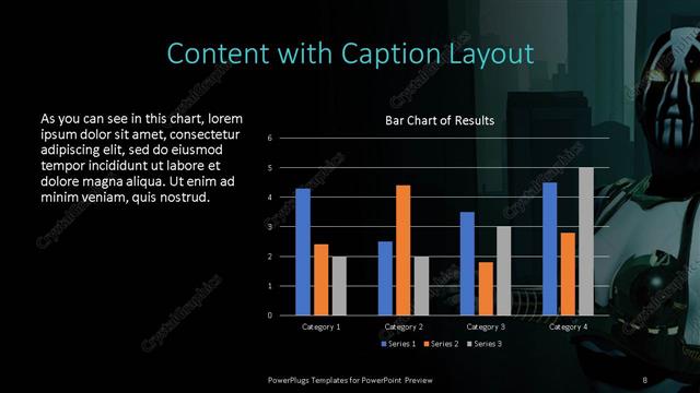 Content with Caption presentation slide layout