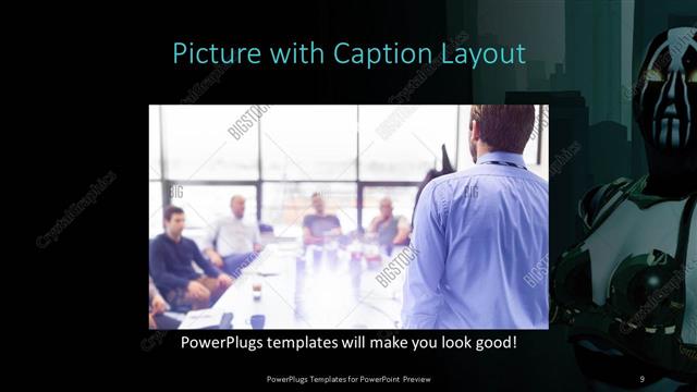 Picture with Caption presentation slide layout