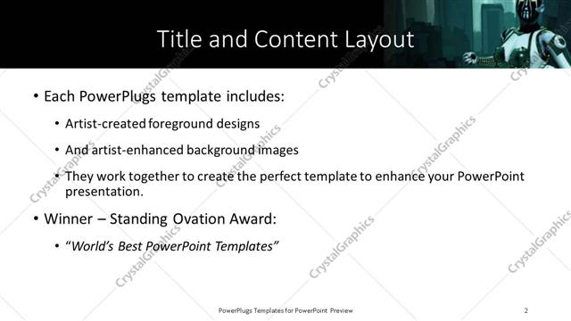 Title and Content presentation slide layout