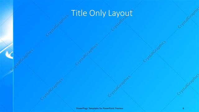 Title Only presentation slide layout