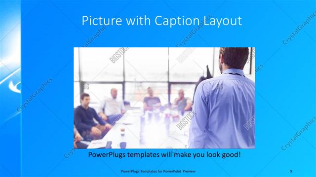 Picture with Caption presentation slide layout