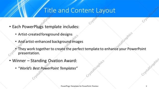 Title and Content presentation slide layout