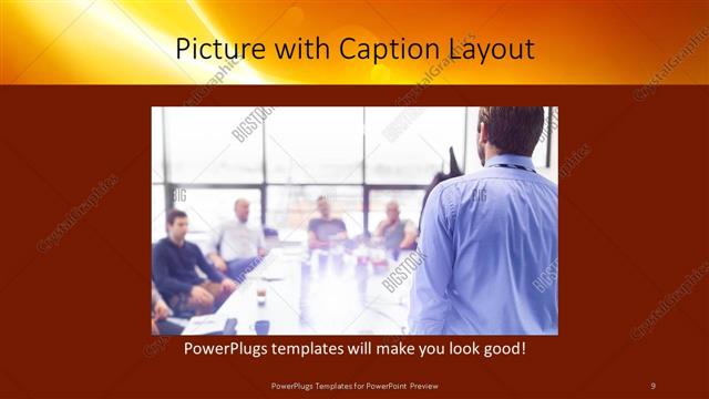 Picture with Caption presentation slide layout