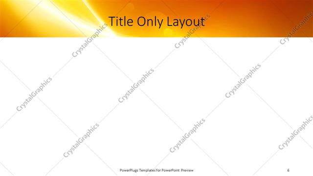 Title Only presentation slide layout