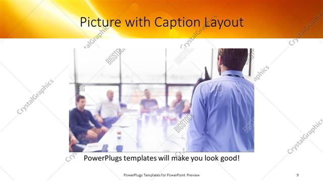 Picture with Caption presentation slide layout