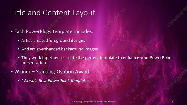 Title and Content presentation slide layout