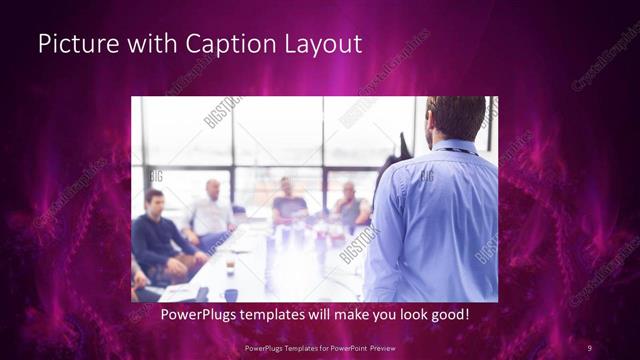 Picture with Caption presentation slide layout