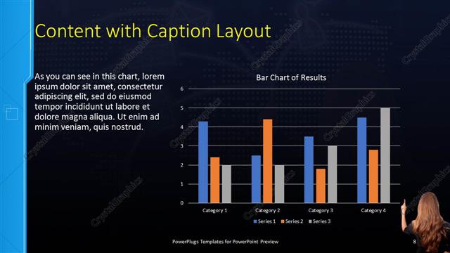 Content with Caption presentation slide layout