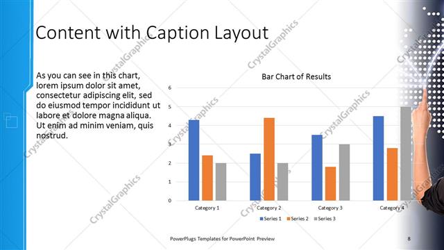 Content with Caption presentation slide layout