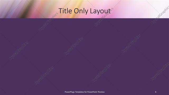 Title Only presentation slide layout