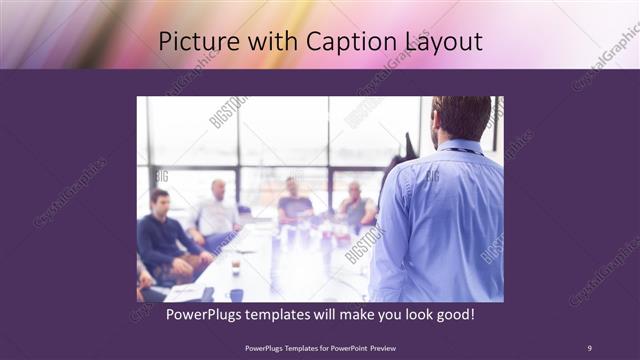 Picture with Caption presentation slide layout