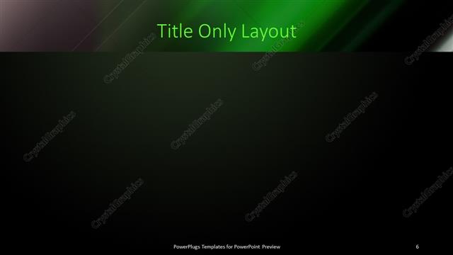 Title Only presentation slide layout