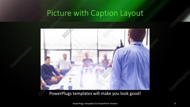 Picture with Caption presentation slide layout