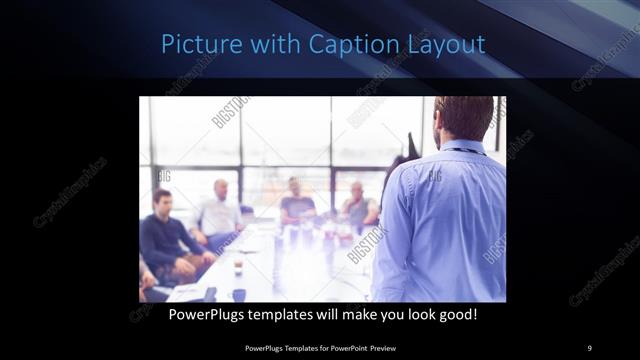 Picture with Caption presentation slide layout
