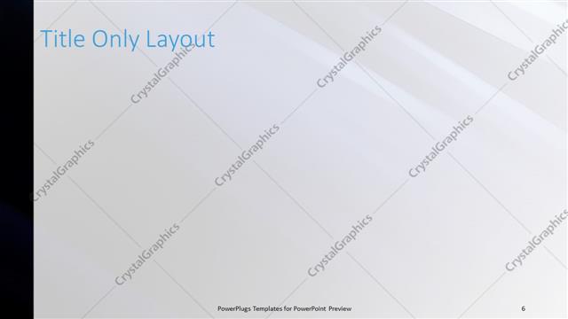 Title Only presentation slide layout