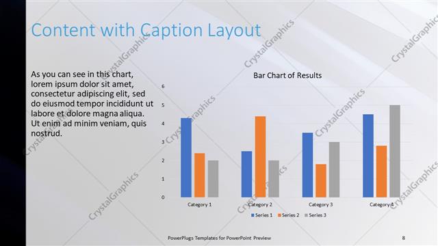 Content with Caption presentation slide layout