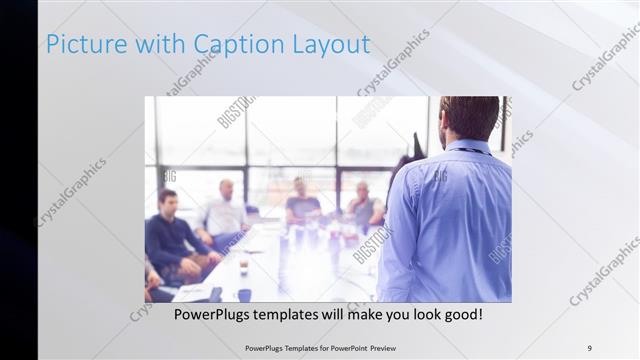 Picture with Caption presentation slide layout