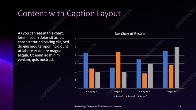 Content with Caption presentation slide layout