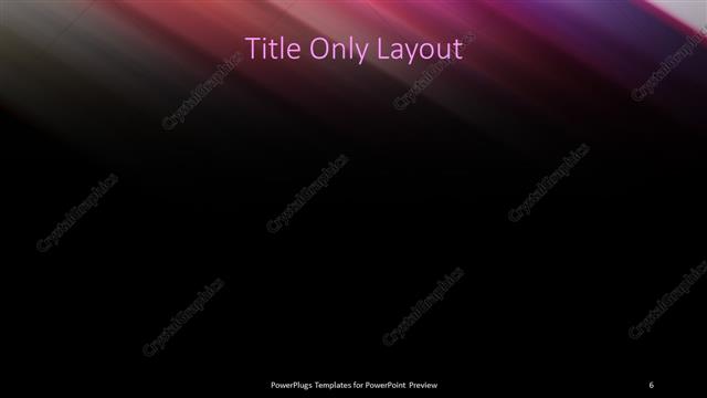 Title Only presentation slide layout