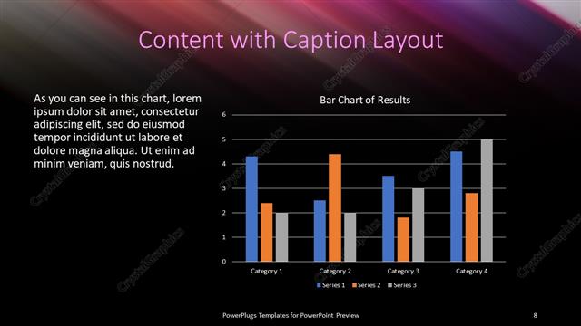 Content with Caption presentation slide layout