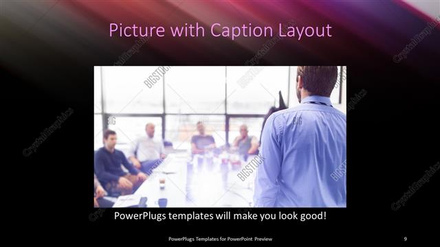 Picture with Caption presentation slide layout
