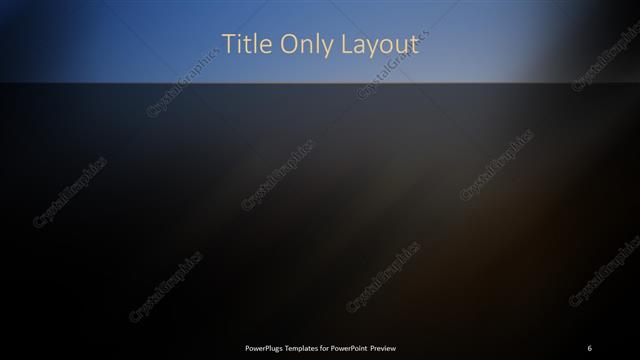 Title Only presentation slide layout