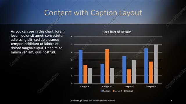 Content with Caption presentation slide layout