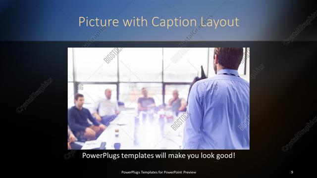 Picture with Caption presentation slide layout