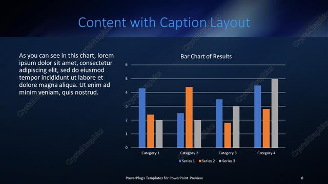 Content with Caption presentation slide layout