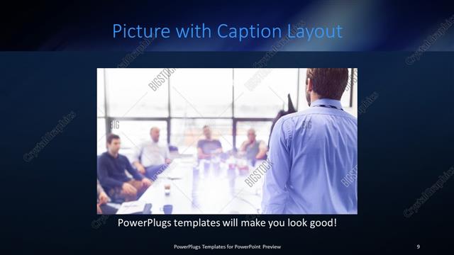 Picture with Caption presentation slide layout