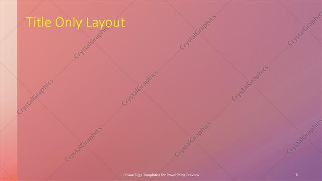 Title Only presentation slide layout