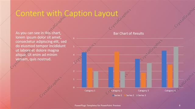 Content with Caption presentation slide layout