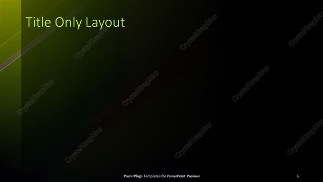 Title Only presentation slide layout