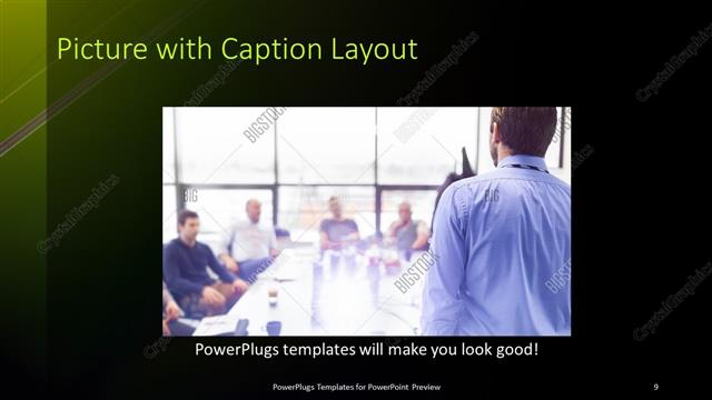 Picture with Caption presentation slide layout